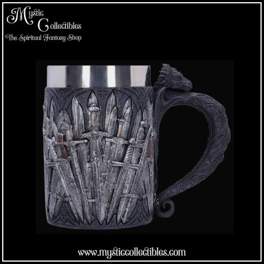 Kroes Sword Tankard 14cm - Blades of Power Collectie - Nemesis Now (Draak - Middeleeuwen - Draken)