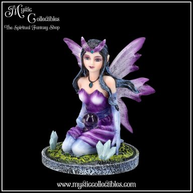 Beeldje Crystal Fairy Violet 9cm - Crystal Fairy Collectie - Nemesis Now (Fee - Feeën)