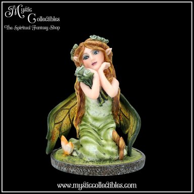 Beeldje Crystal Fairy Clover 9cm - Crystal Fairy Collectie - Nemesis Now (Fee - Feeën)