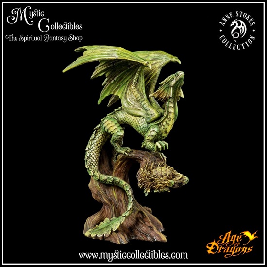 Nemesis Now Anne Stokes Mystic Aura Beeldje - Groen, Gotische Fantasy Kunst