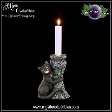 Kaarshouder Midnight 15cm - Cats Of The Coven Collectie - Nemesis Now (Kat - Katten)