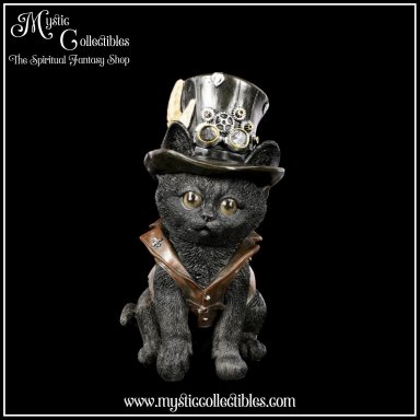 Beeld Steampunk Cogsmiths Cat 18.5cm - Nemesis Now (Kat - Katten)