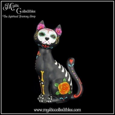 Beeld Sugar Kitty 26cm - Nemesis Now (Day of the Dead)(Kat - Katten)