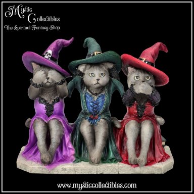 Beeld Three Wise Witchy Kittys 15.3cm - Nemesis Now (Horen - Zien - Zwijgen) (Kat - Katten)