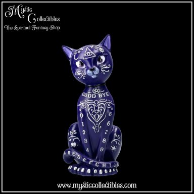 Beeld Mystic Kitty Purple 26cm - Kitty Kats Collectie - Nemesis Now (Kat - Ouija - Katten)