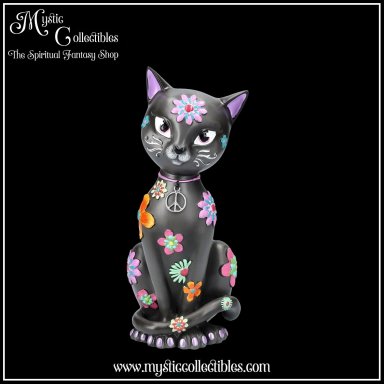 Beeld Hippy Kitty 26cm - Kitty Kats Collectie - Nemesis Now (Kat - Katten)