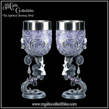 Kelken Deaths Desire Goblets (Set van 2) Mystic Love Collectie - Nemesis Now (Schedel - Skulls - Schedels - Skulls)