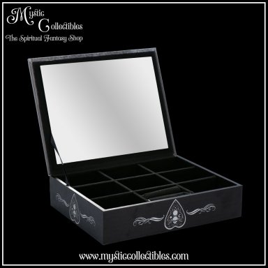 Juwelenkist Jewellery Box Black and White Spirit Board 25cm - Spirit Board Design Collectie - Nemesis Now