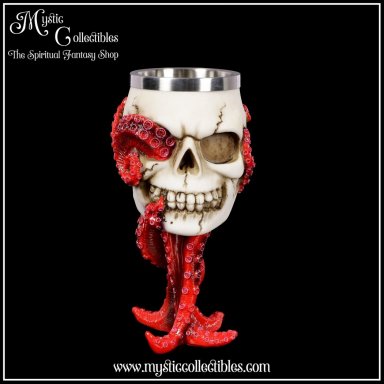Kelk Devoured Goblet 18cm - Nemesis Now (Octopus - Schedels - Skulls)