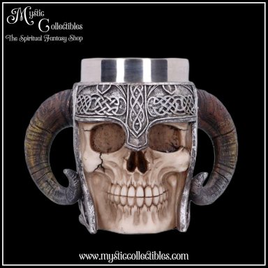 Kroes Viking Skull Tankard 19cm - Nemesis Now (Vikings - Schedels - Skulls)