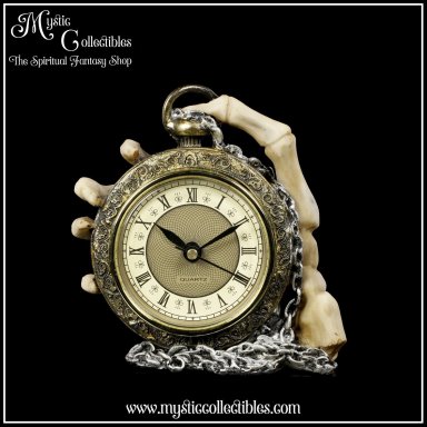 Tafelklok About Time 14cm - Nemesis Now (Skelet - Skeletten)