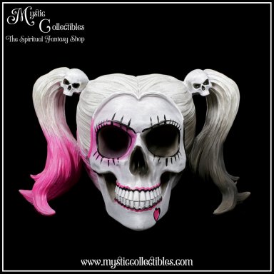 Schedel Beeld - Daddy's Little Monster - Harley Quinn Stijl (Skull - Schedels - Skulls)