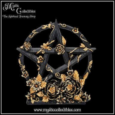 Beeld Floral Pentagram 16.5cm - Season Of The Pentagram Collectie - Nemesis Now