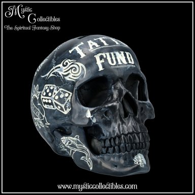 Spaarpot Tattoo Fund (Black) Money Box - Tattoo Fund Skulls Collectie - Nemesis Now (Schedels - Skulls)