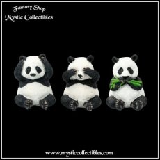 Beeldjes Drie Wijze Pandas - Three Wise Pandas (Horen - Zien - Zwijgen) (Panda)