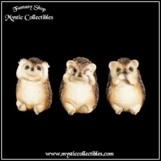 Beeldjes Drie Wijze Egeltjes - Three Wise Hedgehogs (Horen - Zien - Zwijgen) (Egel)