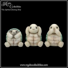 AR-FG002 Beeldjes Three Wise Tortoises 8cm - Nemesis Now (Horen - Zien - Zwijgen) (Schildpadden)