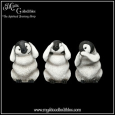 BI-FG002 Beeldjes Three Wise Penguins 8.7cm - Nemesis Now (Horen - Zien - Zwijgen)
