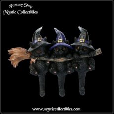 Wanddecoratie - Sleutelhouder Witches Helpers (Kat - Katten)