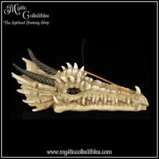 DR-WB001 Wierookbrander Draco Skull Incense Holder 24cm - Nemesis Now