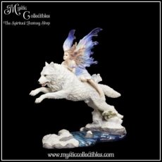 EF-FGM015 Beeld Fairy Free Spirit 23.5cm - Nemesis Now (Fee - Wolf - Feeën - Wolven)