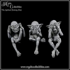 GG-FG003 Beeldjes Three Wise Goblins 12cm - Nemesis Now (Horen - Zien - Zwijgen) (Goblin)