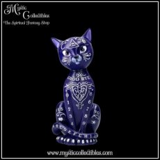 KK-FG002 Beeld Mystic Kitty Purple 26cm - Kitty Kats Collectie - Nemesis Now (Kat - Ouija - Katten)