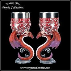 DR-GB009 Kelken Dragons Devotion Goblets (Set van 2) (Draak - Dragon - Draken)