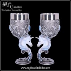 ML-GB003 Kelken Enchanted Hearts Goblets (Set van 2) - Mystic Love Collectie - Nemesis Now (Eenhoorn - Eenhoorns)