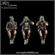MZ-FG001 Beeldjes See No, Hear No Speak No Evil Zombies 10cm - Nemesis Now (Horen - Zien - Zwijgen)