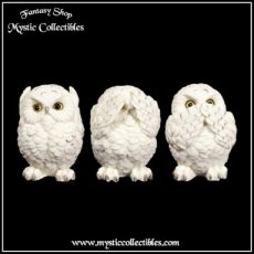 Beeldjes Drie Wijze Uiltjes - Three Wise Owls (Horen - Zien - Zwijgen) (Uil - Uilen)