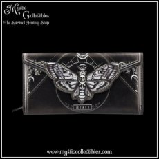 SK-AC007 Portefeuille - Portemonnee Death’s Head Moth Embossed Purse - Nemesis Now (Schedels - Skulls)