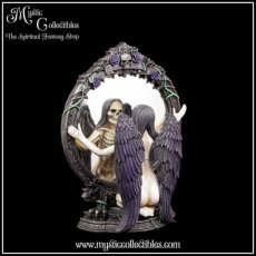 SK-FG001 Beeld Fates Reflection 33cm - Nemesis Now (Engel - Skelet - Gothic Engelen - Skeletten)