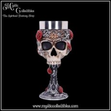 SK-GB003 Kelk Gothic Roses Goblet - Nemesis Now (Schedels - Skulls)