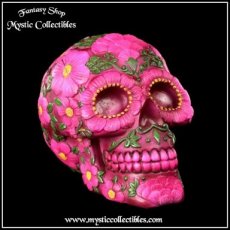 Spaarpot Sugar Blossom Money Box - Roze Sugar Skull (Schedel - Skulls - Schedels)