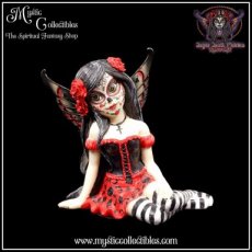 Beeldje Sugar Skull Fairy Rosalia 10.5cm - Sugar Skull Fairies Collectie - Nemesis Now (Day of the Dead - Fee - Feeën)