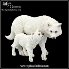 WF-FG006 Beeld Winter Offspring 27.5cm - Nemesis Now (Wolf - Wolven)