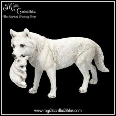 WF-FG007 Beeld Winter Bond 30cm - Nemesis Now (Wolf - Wolven)