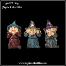 Beeldjes Drie Wijze Heksjes - Three Wise Witches (Horen - Zien - Zwijgen) (Heks - Witch - Heksen)