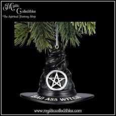 Hangdecoratie Witches Hat Bad Ass Witch Hanging Ornament 9cm - Nemesis Now