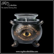 WI-KH007 Kaarshouder All Seeing Cauldron Tealight Holder 9cm - Nemesis Now