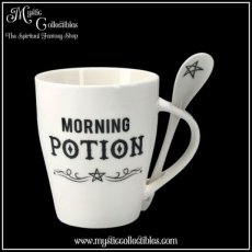 WI-MK009 Mok en Lepel Set Morning Potion Mug and Spoon Set - Something Different