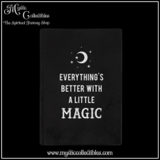WI-NB003 Notitieboek Everything's Better with a Little Magic Velvet A5 Notebook - Something Different