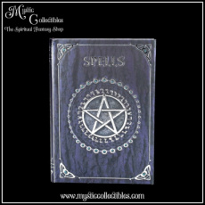 WI-NB006 Notitieboek Embossed Spell Book Purple 17cm - Nemesis Now