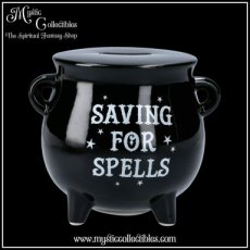 WI-SP001 Spaarpot Cauldron Money Box Saving For Spells 15cm - Something Different (Witch - Heks - Witches - Heksen)