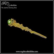 WI-WD001 Toverstaf Magic Wand Emerald Orbuculum 23.5cm - Nemesis Now