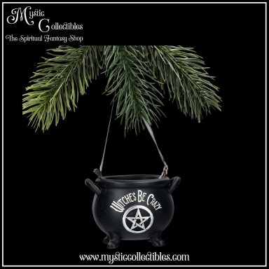 Hangdecoratie Witches Cauldron Witches Be Crazy Hanging Ornament 6.1cm - Nemesis Now