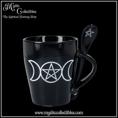 Mok en Lepel Set Triple Moon Mug and Spoon Set - Something Different