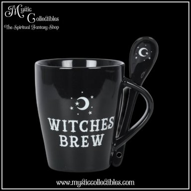 Mok en Lepel Set Witches Brew Mug and Spoon Set - Something Different