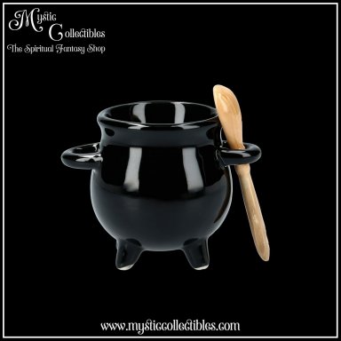 Eierdopje Cauldron Egg Cup with Broom Spoon - Something Different